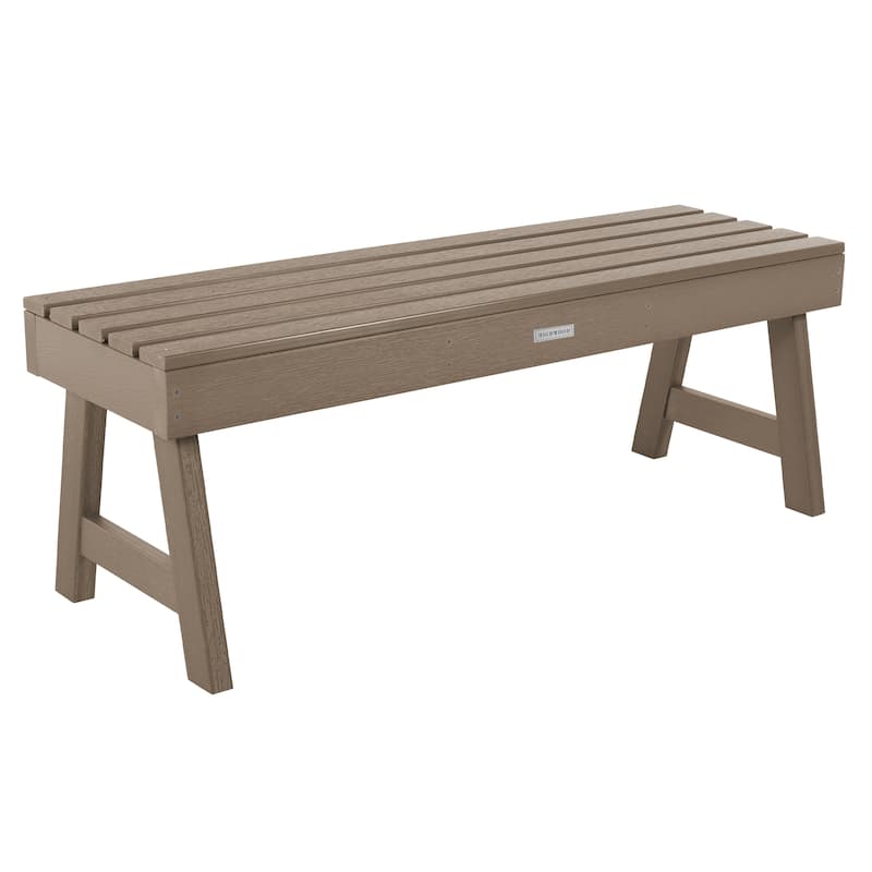 HIGHWOOD Weatherly 4-foot Eco-friendly Synthetic Wood Picnic Bench - Woodland Brown