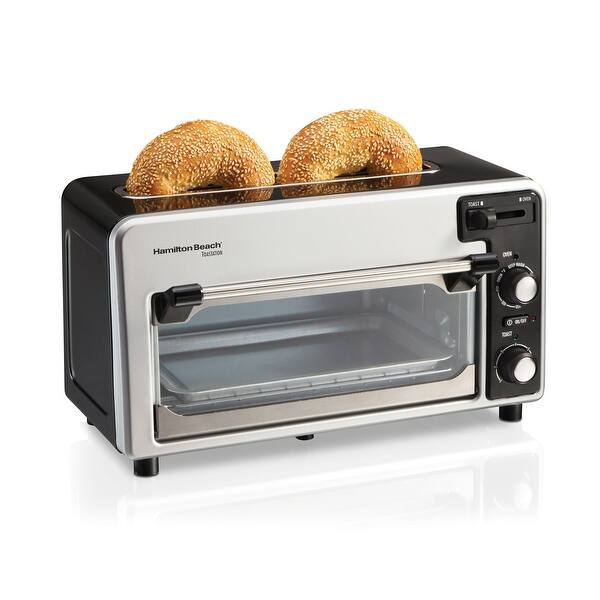 slide 2 of 8, Hamilton Beach Toastation 2 Slice Toaster and Countertop Toaster Oven