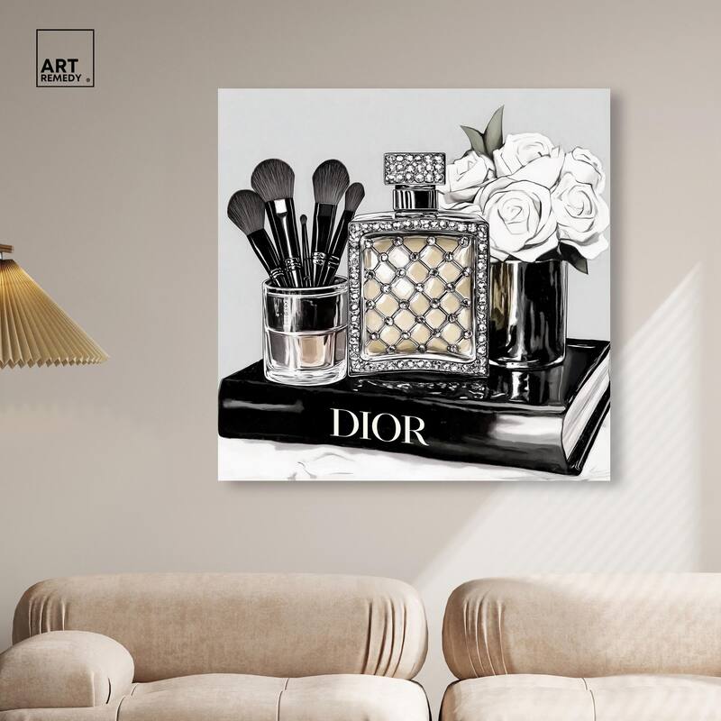 Classy Ink Glam Setup Canvas by Art Remedy, Gallery Wrapped