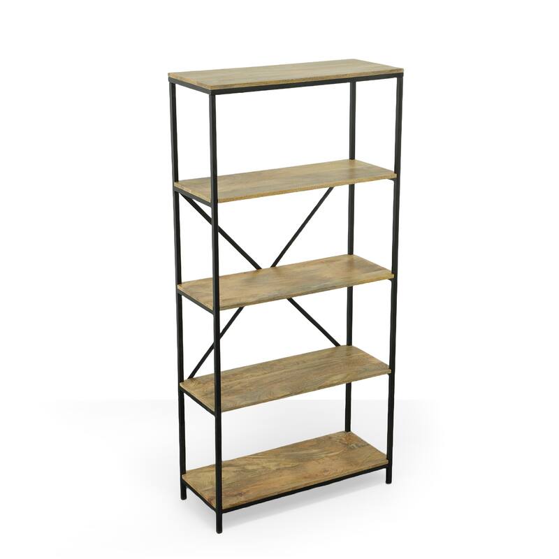 Carolina Living Brayden Tall Bookcase - Natural Black