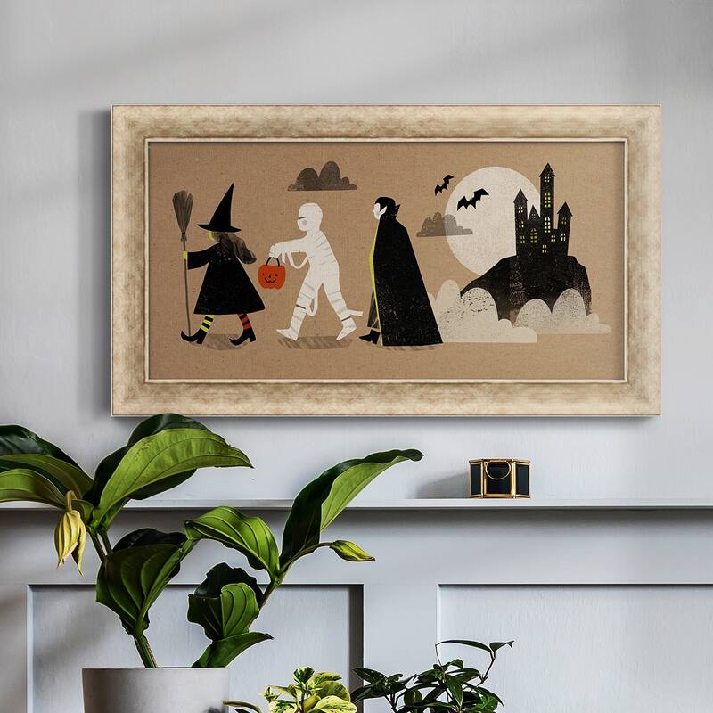 Graphic Halloween Collection D Premium Framed Canvas- Ready to Hang
