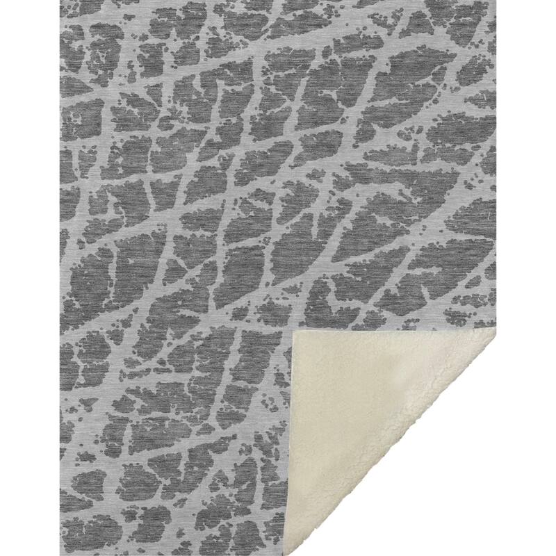 Premium Machine Washable Sherpa Casual Contemporary Throw Blanket