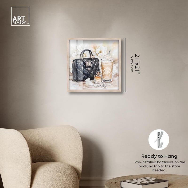 Trinkets and White Floral Shadowbox by Art Remedy