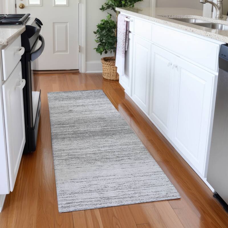 Premium Washable Super Soft Ombre Pixels Mayfield Rug - Gray - 2'3" x 7'6"
