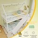 preview thumbnail 7 of 6, White Durable Twin Over Twin Bunk Bed with Slide, Staircase for Kids