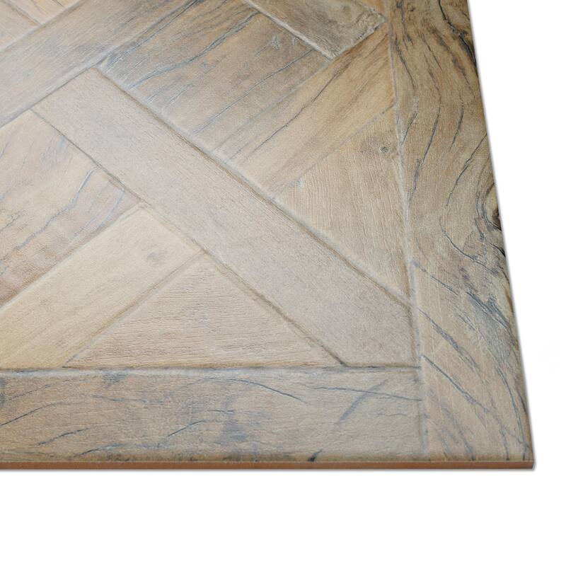 Merola Tile Kings Forest Lattice Natural 17-5/8" x 17-5/8" Ceramic Floor and Wall Tile