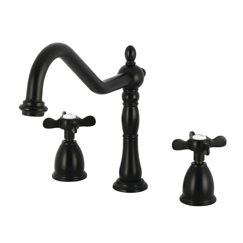 Kingston Brass Essex 1.8 GPM Widespread Kitchen Faucet - Matte Black