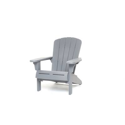 Keter Teton Adirondack Resin Outdoor Weather Resistant Lounge Furniture Chair