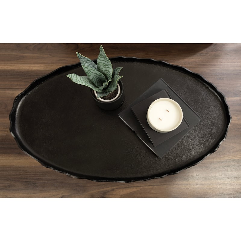 Kate and Laurel Alessia Oval Coffee Table