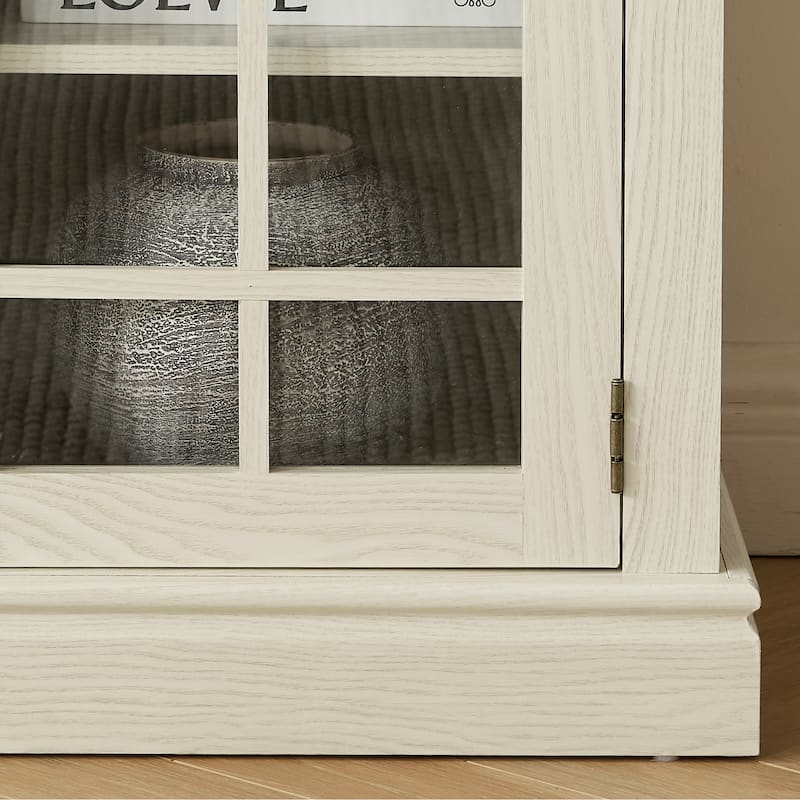 70" Modern TV Stand with 2-Door Storage, Faux Stone Media Console Cabinet, Large Entertainment Center for Living Room