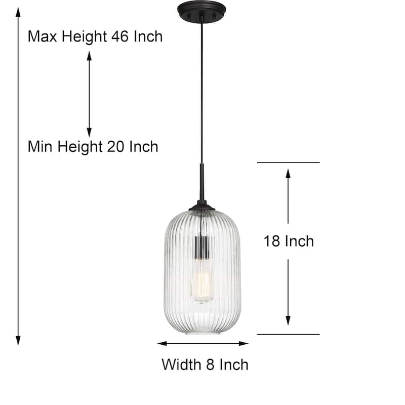 Acroma 1-light 8In Modern Farmhouse Kitchen Island Pendant Lighting - N/A