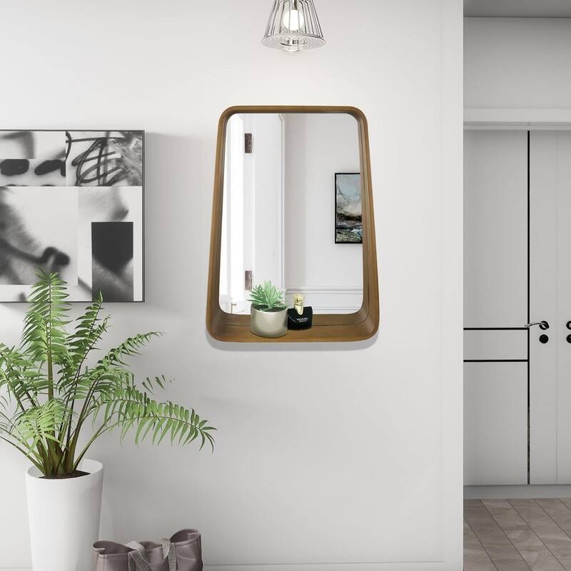 1 Piece Multifunctional Vanity Mirror with Shelf - 18"x24"