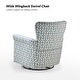 preview thumbnail 42 of 53, HULALA HOME Georg Transitional Floral Fabric Swivel Rocker Chair with Removable Backrest and Rolled Armrest Set of 2