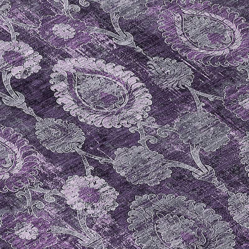Machine Washable Indoor/ Outdoor Chantille Traditional Floral Rug