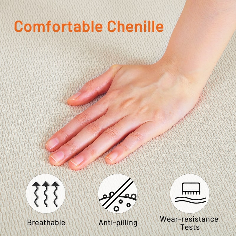 82 Inch Sofa, Comfy Sofa Couch Extra Deep Seats, Corduroy Couch for Living Room Loveseat Removable Sofa Cover Cushions