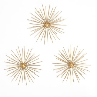 Habitat Decor Habitat Decor Cabers Gold Starbursts Metal Wall Art