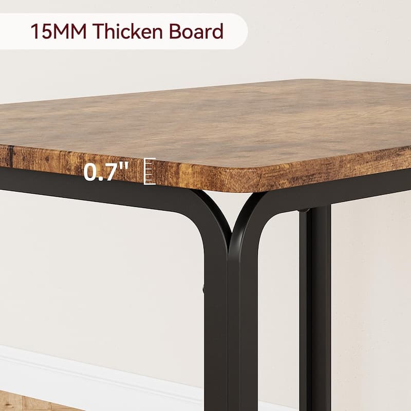 5-Piece Modern Dining Table Set with Padded Chairs, Small Space Table and Chairs Set for Kitchen