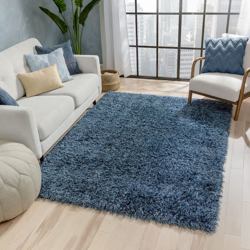 Well Woven Kuki Chie Glam Solid Shag Area Rug