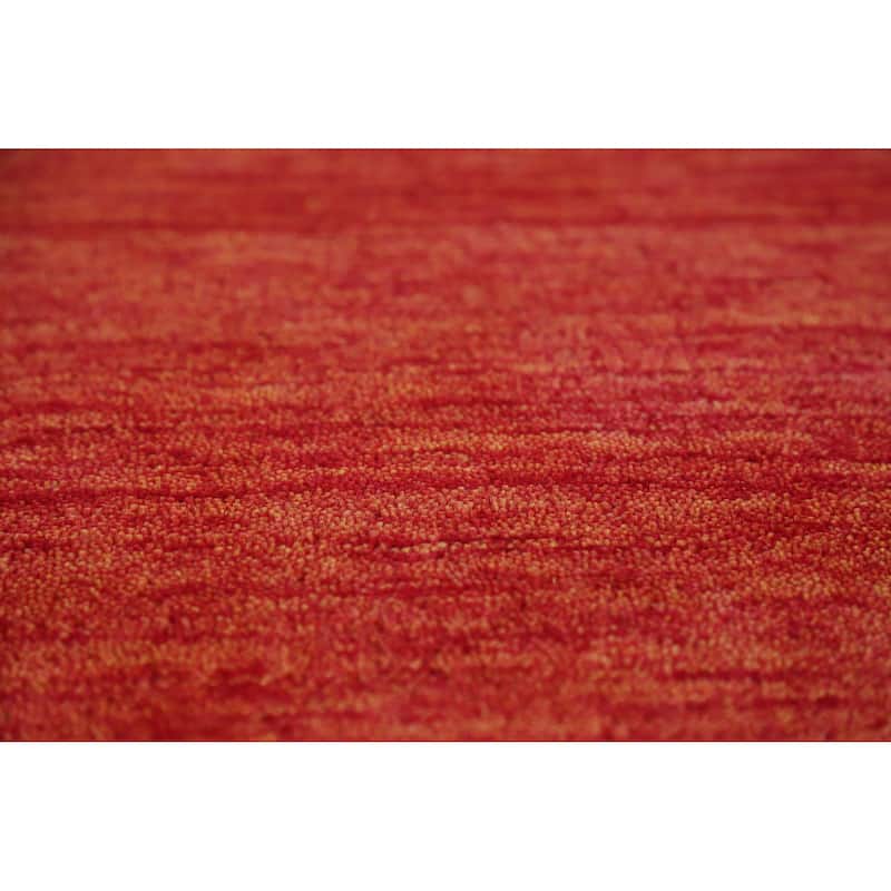 Hand Knotted Oriental 100% Wool Carpet Tribal Animal Pictorial Oranges & Rust Gabbeh Area Rug - 7' 8'' X 5' 5''