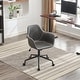 preview thumbnail 17 of 37, Back Support Home Desk Chair, Ergonomic Chair with Frame and Arms, Height Adjustable Rolling Swivel Office Chair - N/A