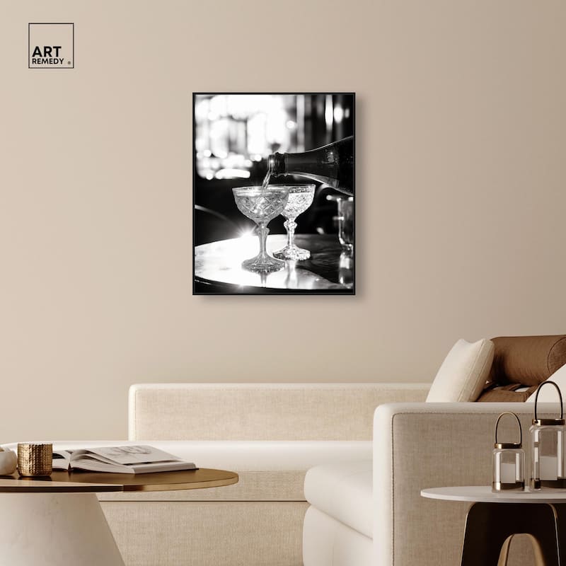 Sparkling in Monochrome I Canvas by Art Remedy