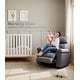 preview thumbnail 34 of 43, 37.4" Oversized Manual Recliner with Heat and Massage, 360 Swivel Rocking Chair 21.3" Seat with Cup Holder