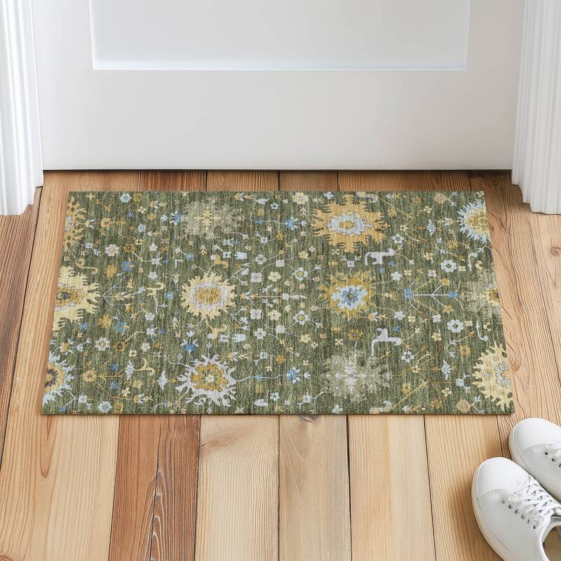 Machine Washable Indoor/ Outdoor Global Dillon Chantille Rug