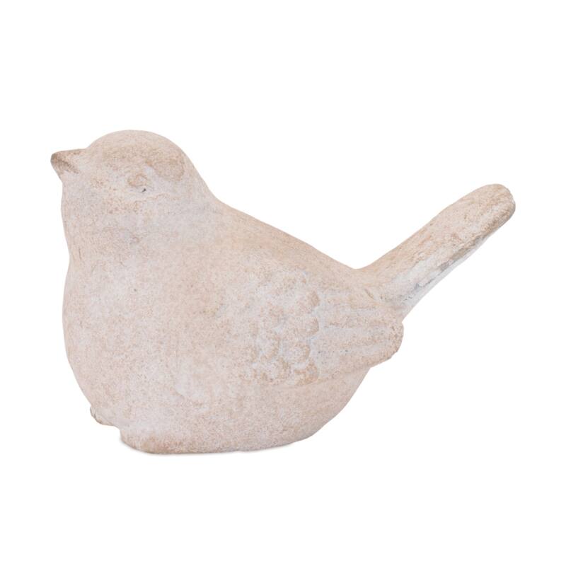 Sitting Posed Bird Figurines - 5.5" - Set of 3