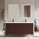 Option Walnut - Double White Sink