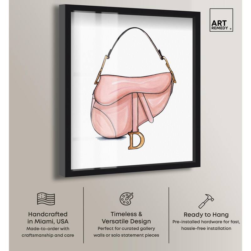 Doll Memories - Blush Pink Bag Shadowbox by Art Remedy
