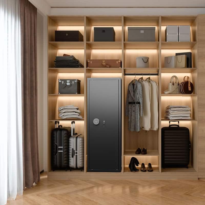 8-10 Rifle Quick Access Gun Safe Cabinet with Keypad for Home Rifle and Pistols