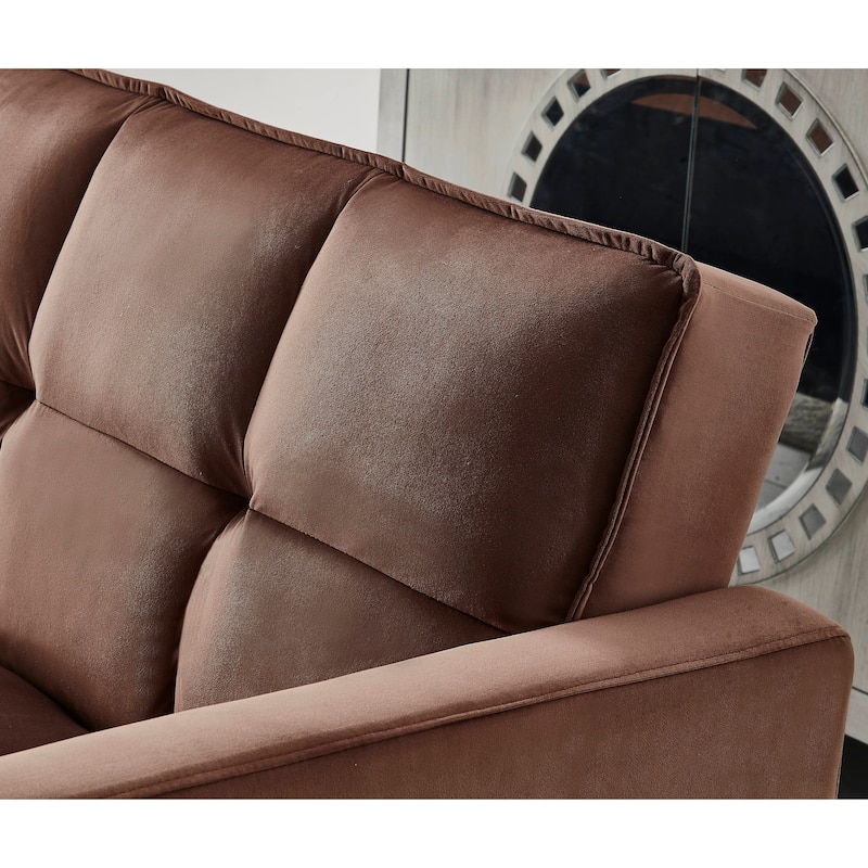 Comfortable Velvet Sleeper Sofa Bed by Legend Furniture