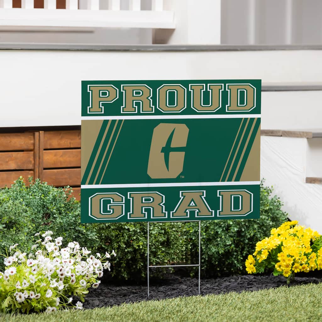 University of North Carolina/Charlotte 24" x 18" Graduation Coroplast Outdoor Yard Sign
