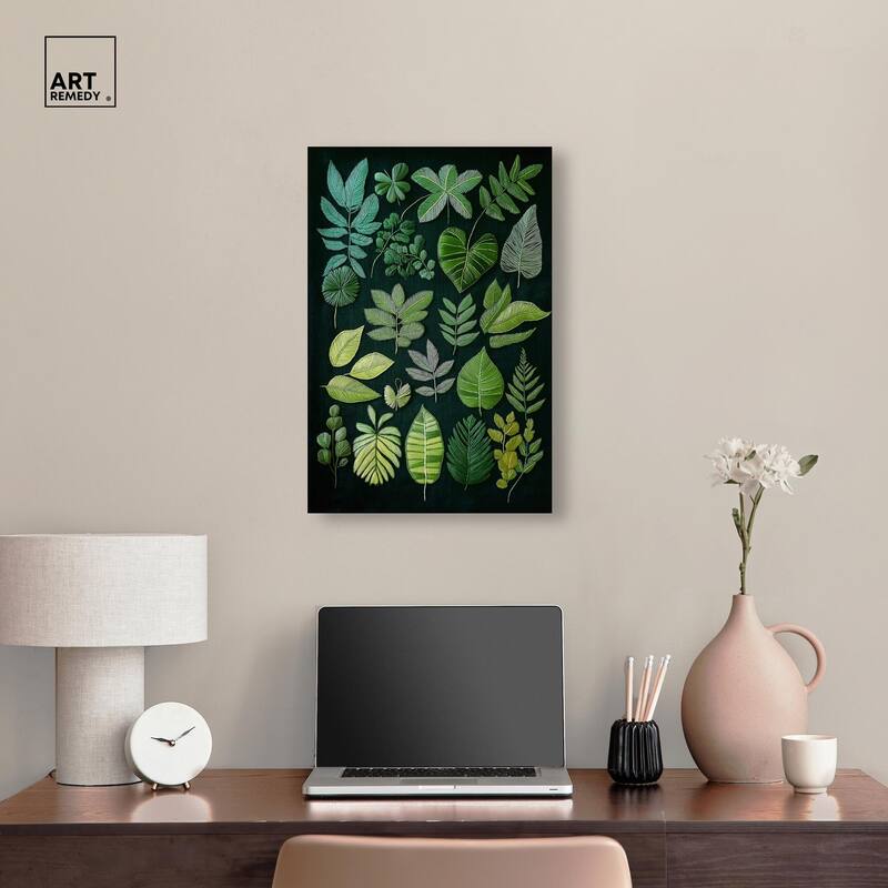 Leaf Library II Canvas by Art Remedy, Gallery Wrapped