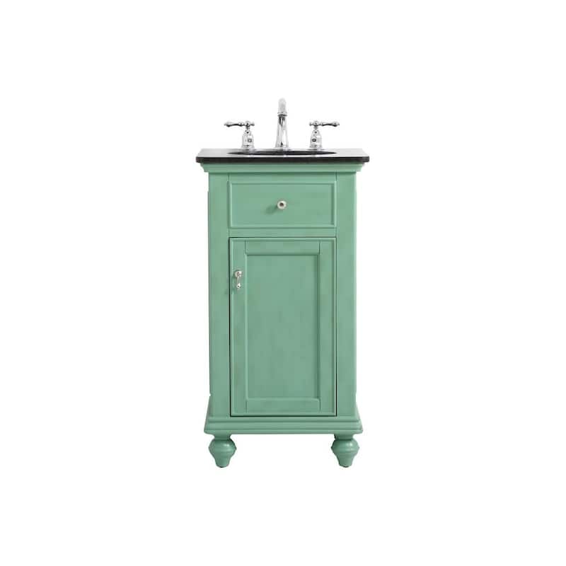 Elegant Lighting VF12319 Otto 19" Free Standing Single Basin Vanity - Vintage Mint