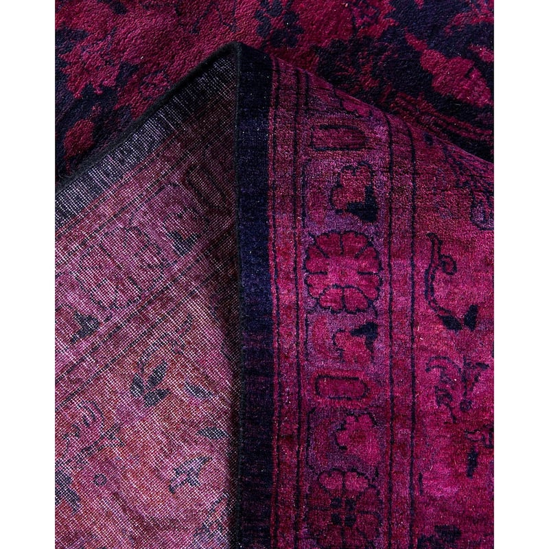 Fine Vibrance, One-of-a-Kind Hand-Knotted Area Rug - Black, 10' 1" x 14' 2" - 10' 1" x 14' 2"