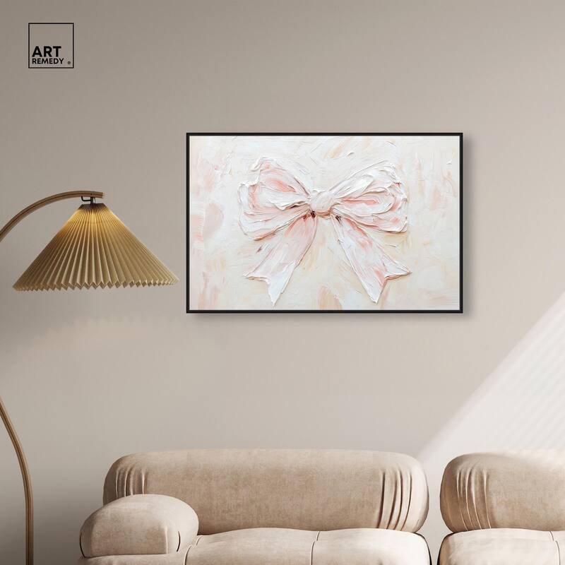 Relief Ribbons Canvas by Art Remedy