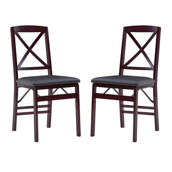 slide 5 of 12, Porch & Den Espresso Folding Chair (Set of 2) Espresso