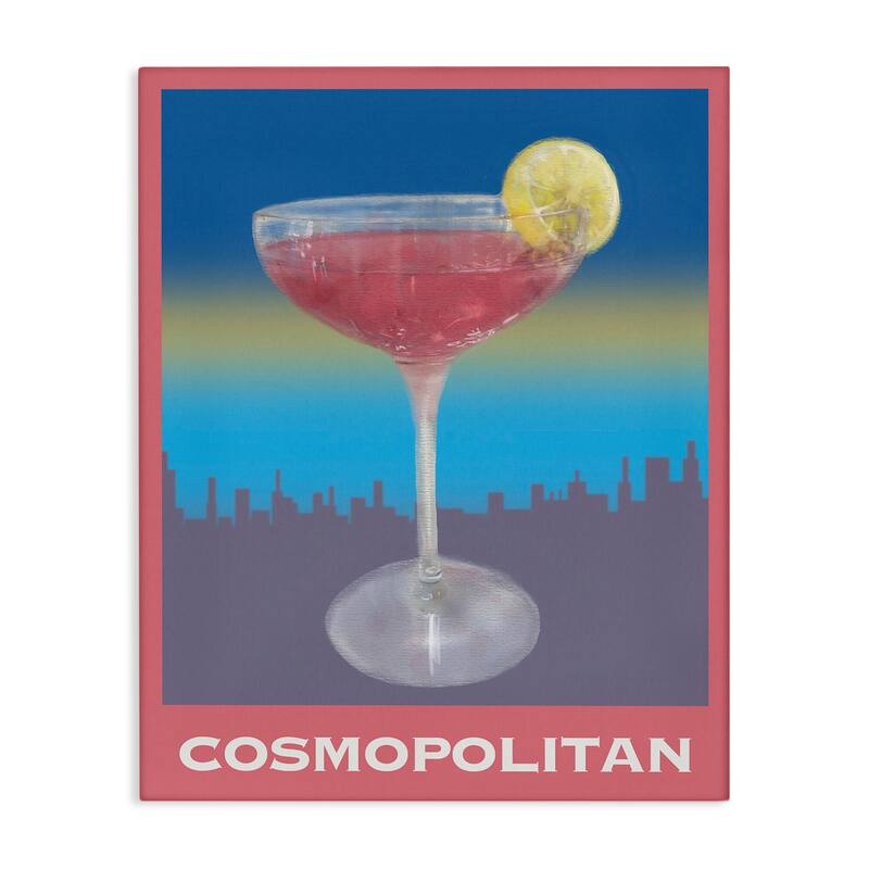 Stupell Cosmopolitan over Cityscape Canvas Wall Art Design By Matthew Piotrowicz - 16 x 20