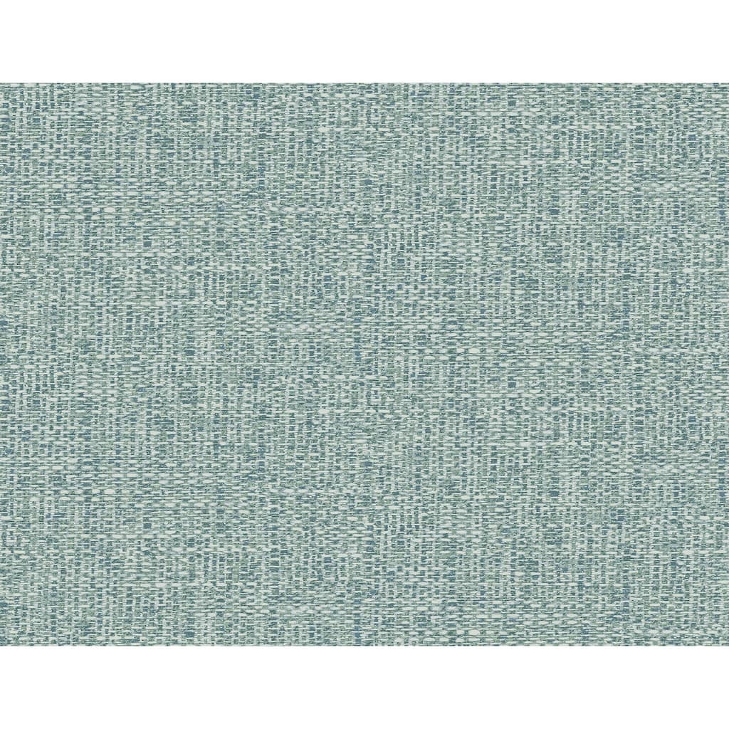 A-Street Prints Snuggle Teal Woven Texture Wallpaper