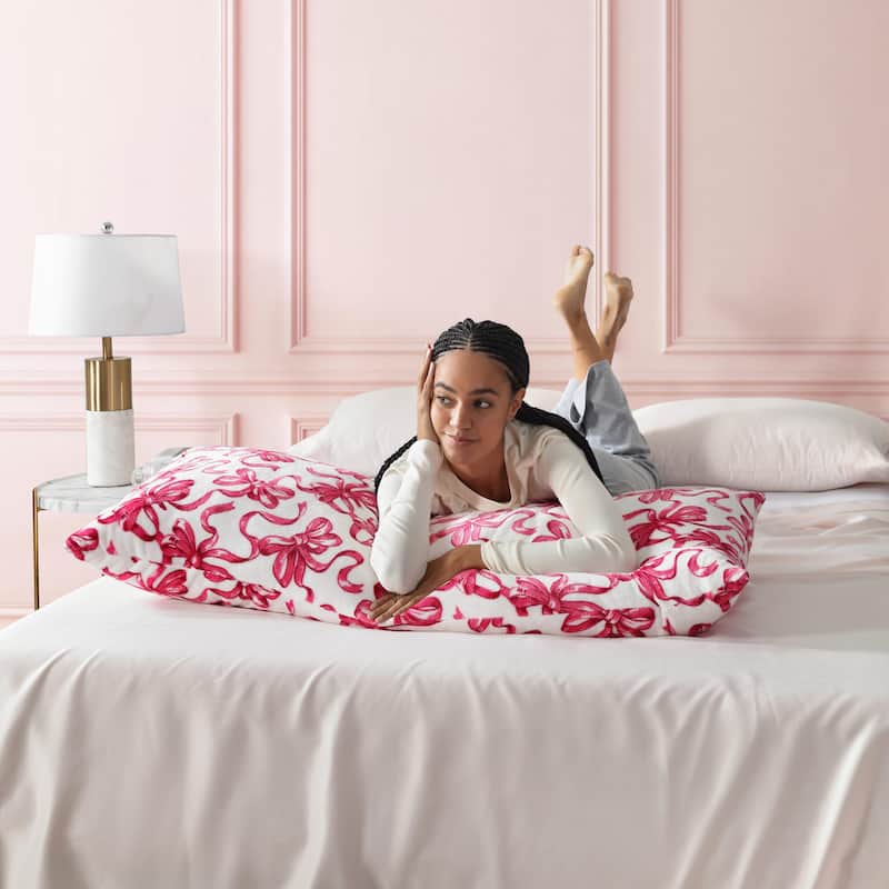 Betsey Johnson Plush Body Pillow - Ultra-Soft Full-Length Support Pillow for Sleeping, Pregnancy & Back Support