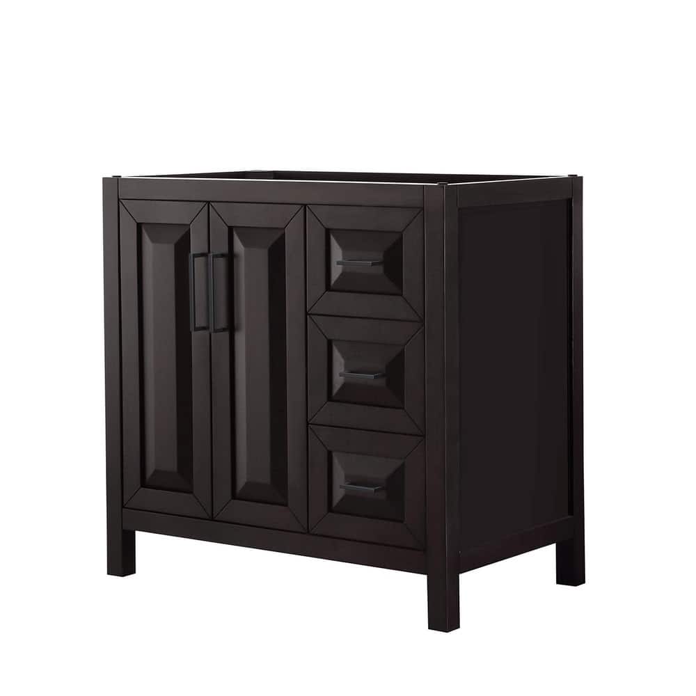 Wyndham Collection Daria 35" Single Free Standing Vanity Cabinet Only