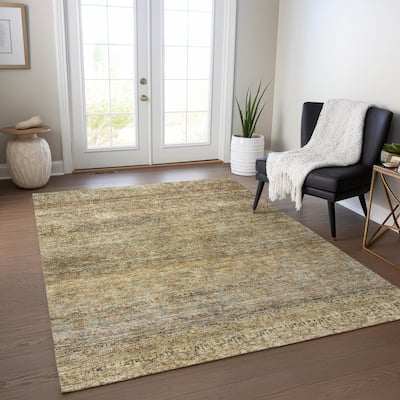 Machine Washable Indoor/ Outdoor Ombre Chantille Rug