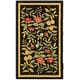 preview thumbnail 56 of 104, SAFAVIEH Handmade Chelsea Jalisa French Country Floral Wool Rug 5'6" Round - Black - Round