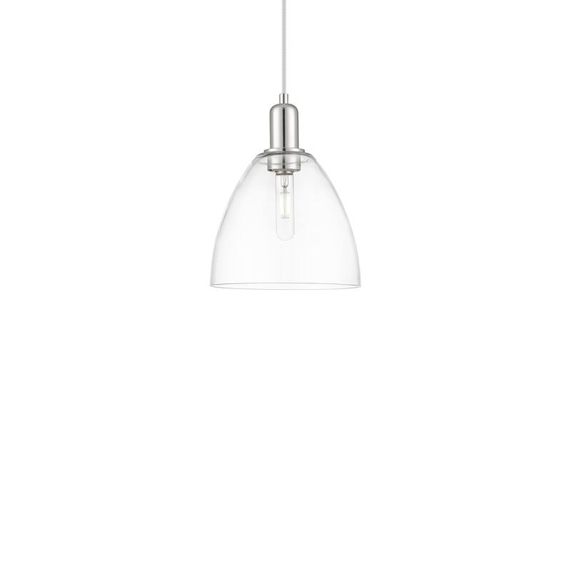Innovations Lighting 716-1P-13-9 Bristol Pendant Bristol 9" Wide Mini - Polished Nickel / Clear