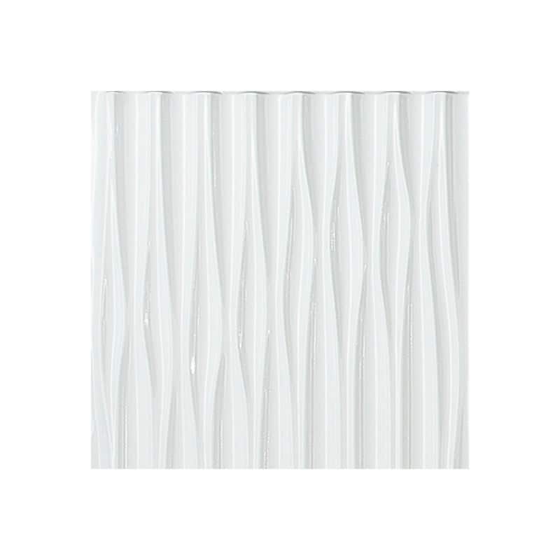 FASÄDE Dunes Vertical 4-foot x 8-foot PVC Wall Panel in Matte White - Sample