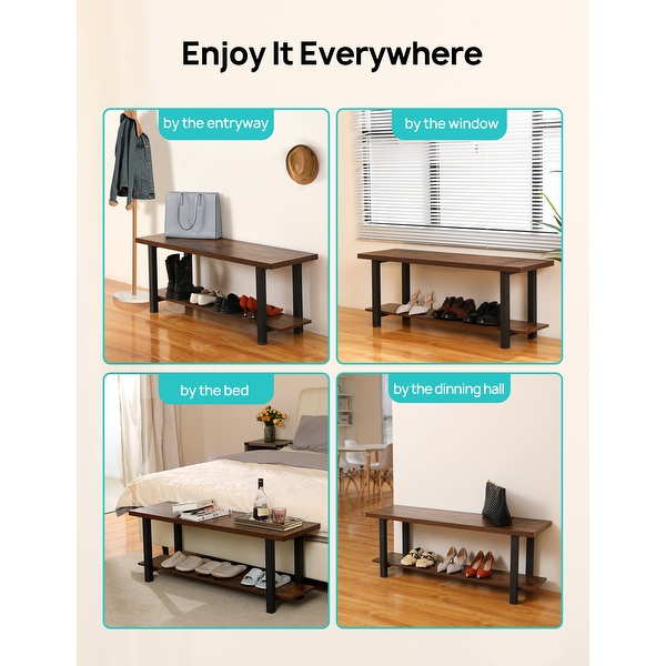 Desk bench with storage sales