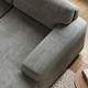 preview thumbnail 7 of 13, Roundhill Furniture Arden L-Shaped Convertible Living Room Sofa Chaise with Floating Ottoman, Posh Gray - 7'6" x 9'6"