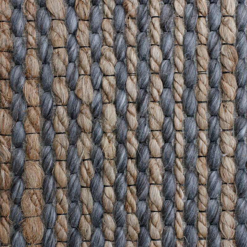 Sevita Farmhouse Jute and Wool Blend Indoor Area Rug
