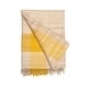 preview thumbnail 6 of 4, Handmade Luxury Throw | 100% Cruelty-free Silk | Handwoven | Fringed | 50"x70"